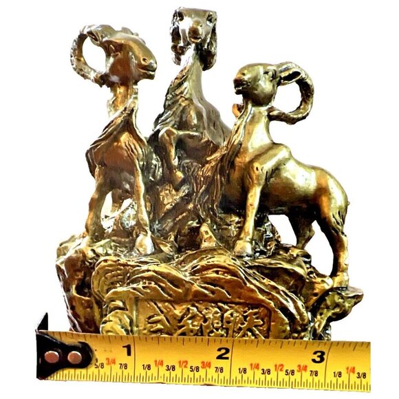 Chinese Zodiac Sheep Feng Shui Ornaments Statues Wealth Figurine Desk Decoration - Picture 3 of 10